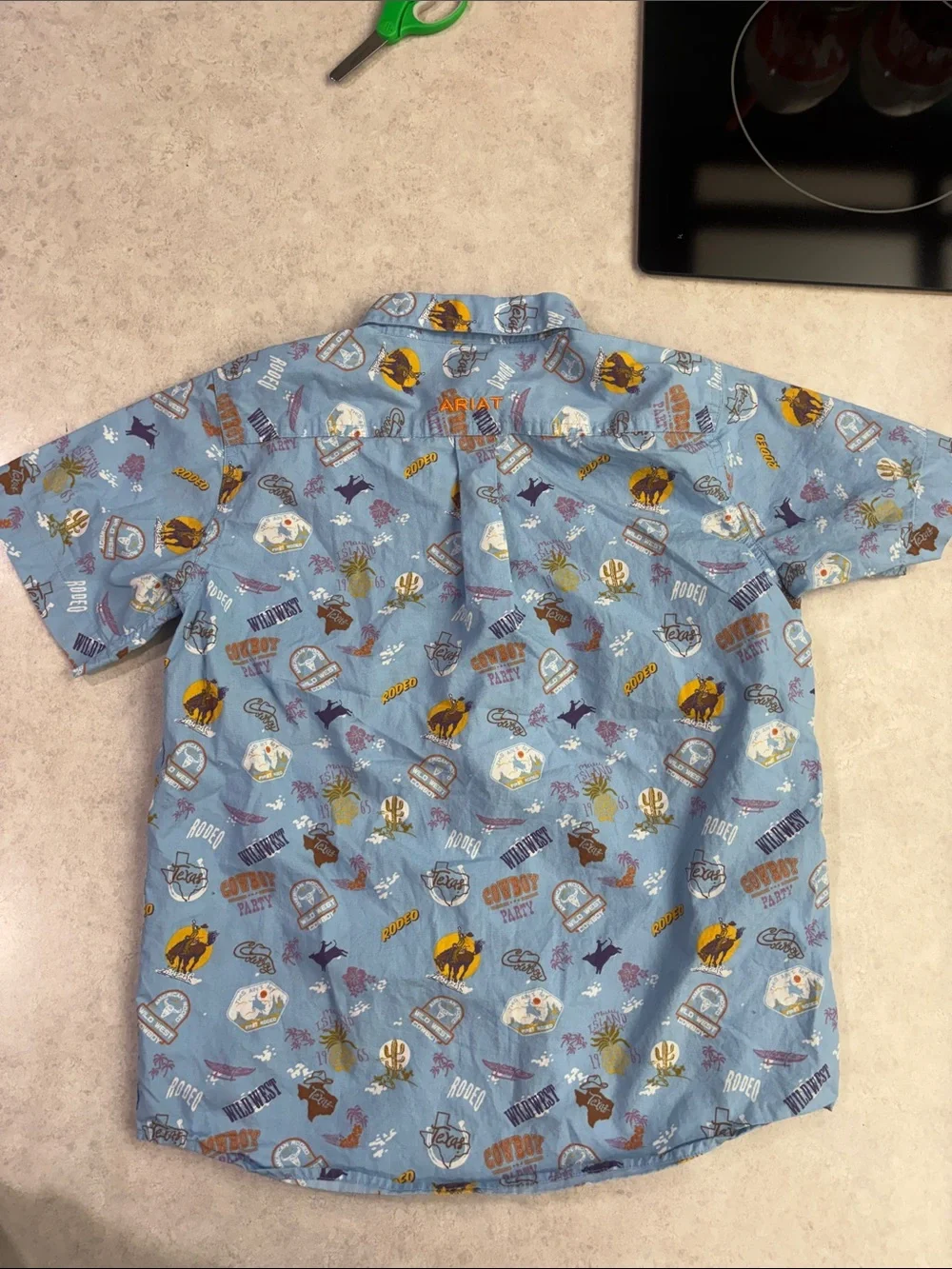Ariat short sleeve button up shirt